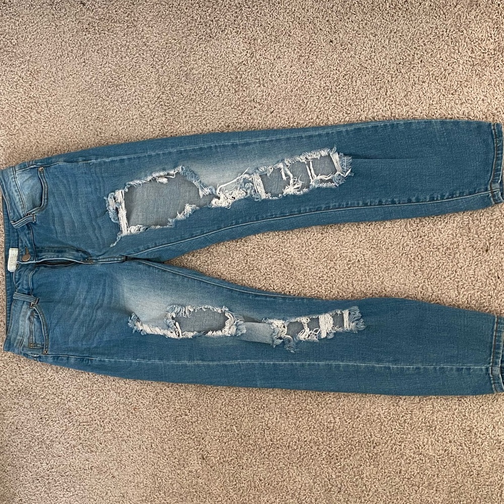 Distressed Forever21 Light Wash Jeans